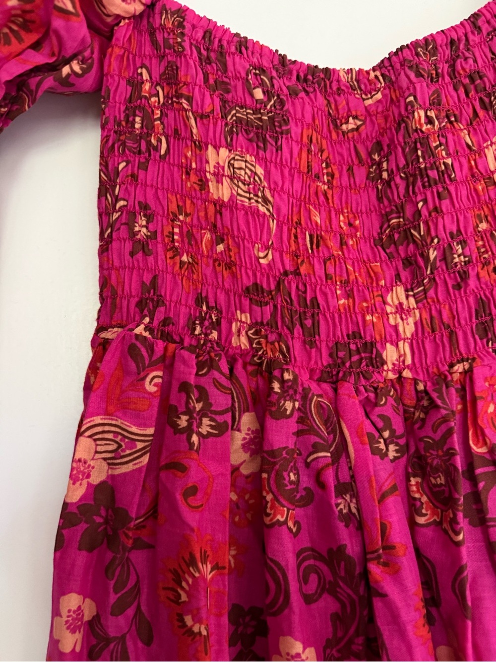 Misa Los Angeles Zadie Pink Smocked floral mini dress, size XS - Picture 5 of 12